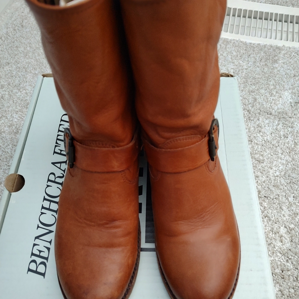 Frye Veronica Shortie Slouch Boot In Whiskey - Picture 4 of 8